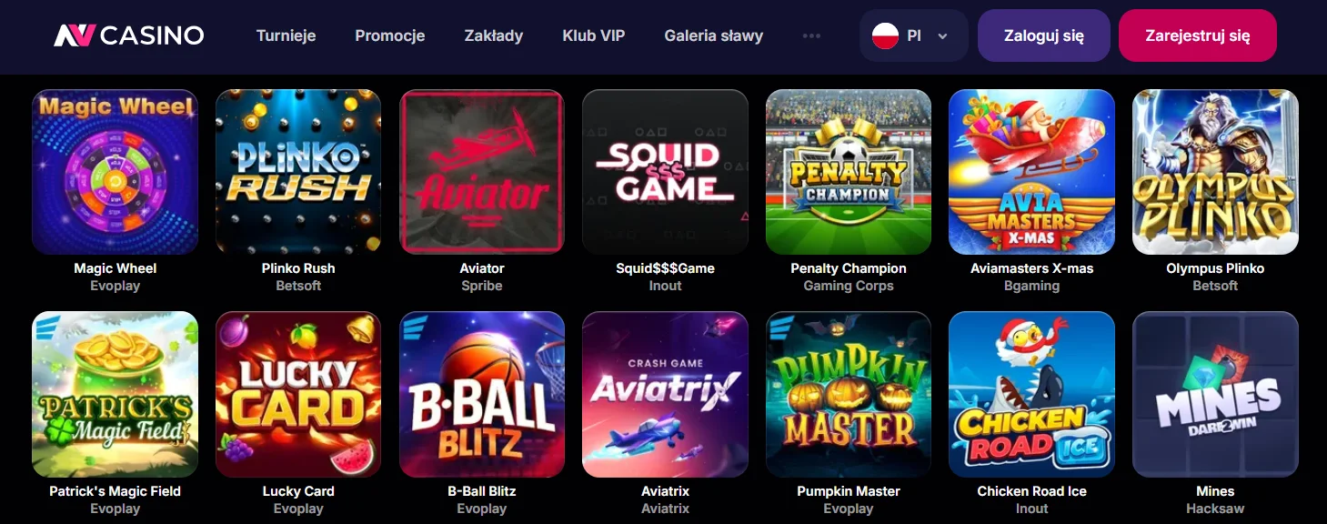NV Casino strona z grami online