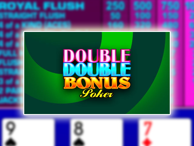 Double Double Bonus Poker online
