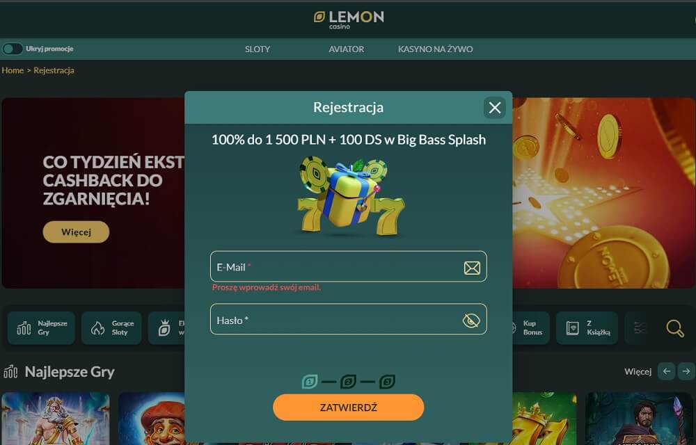 Najlepsze kasyno online na prawdziwe pieniądze Lemon Casino